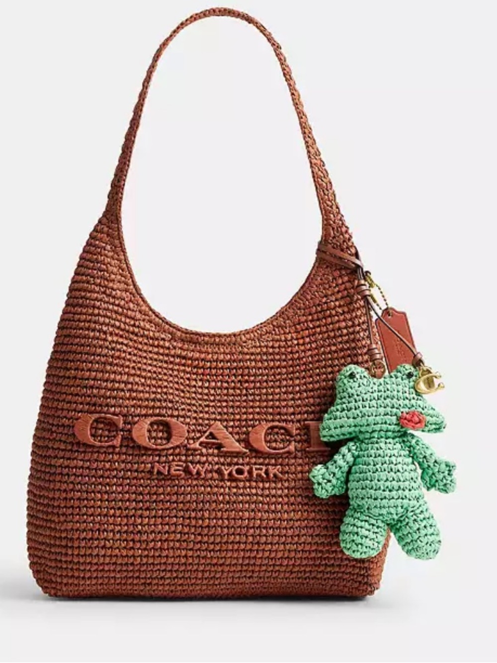 Coach frog straw bag charm NWT - Picture 2 of 10